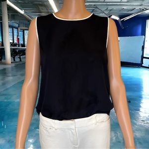 NWT DKNY Shell/ sleeveless top Navy blue